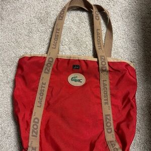 vintage Izod Lacoste Lark travel bag